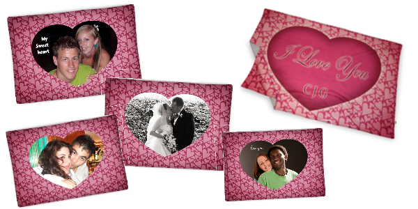 federe e foto coperte personalizzate per San Valentino