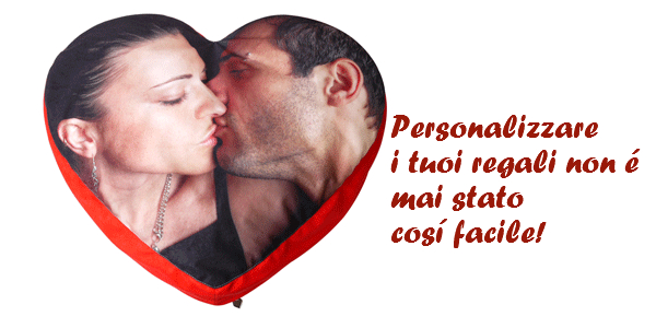Cuscino cuore personalizzato con le foto Personalizzare il cuscino cuore e farlo diventare un fotoegalo