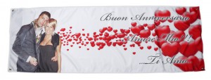 striscione personalizzato romantico san valentino