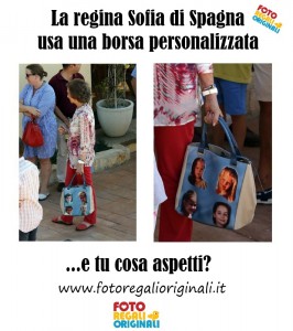 borsa personalizzata regina Sofia