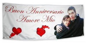 striscione amore san valentino