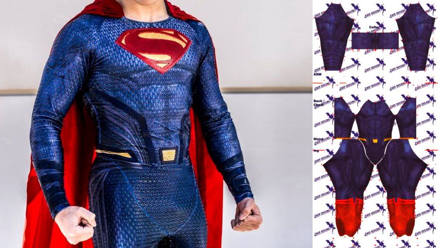 La guida su come creare il costume di Superman con la stampa su Lycra