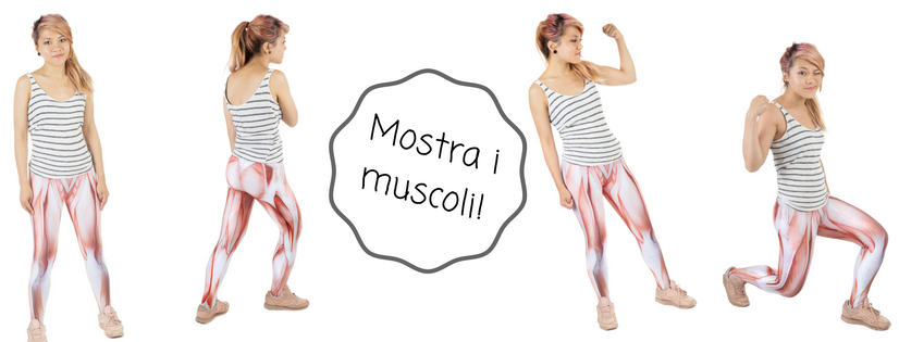 leggings con muscoli