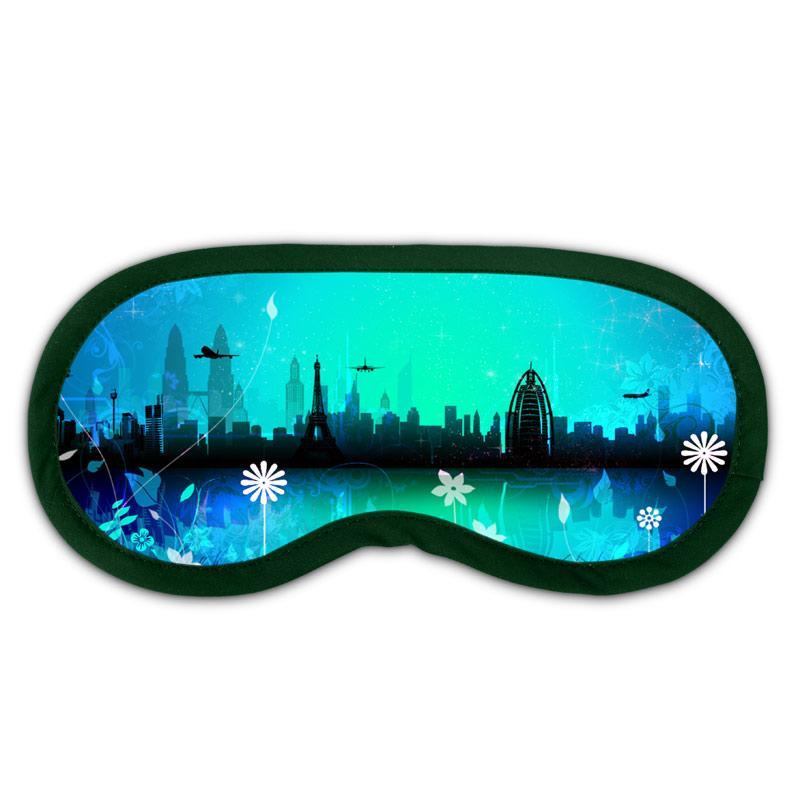 COPRIOCCHI PER DORMIRE MASCHERA MASCHERINA VIAGGI SONNO NOTTE AEREO Fj - Foto 14