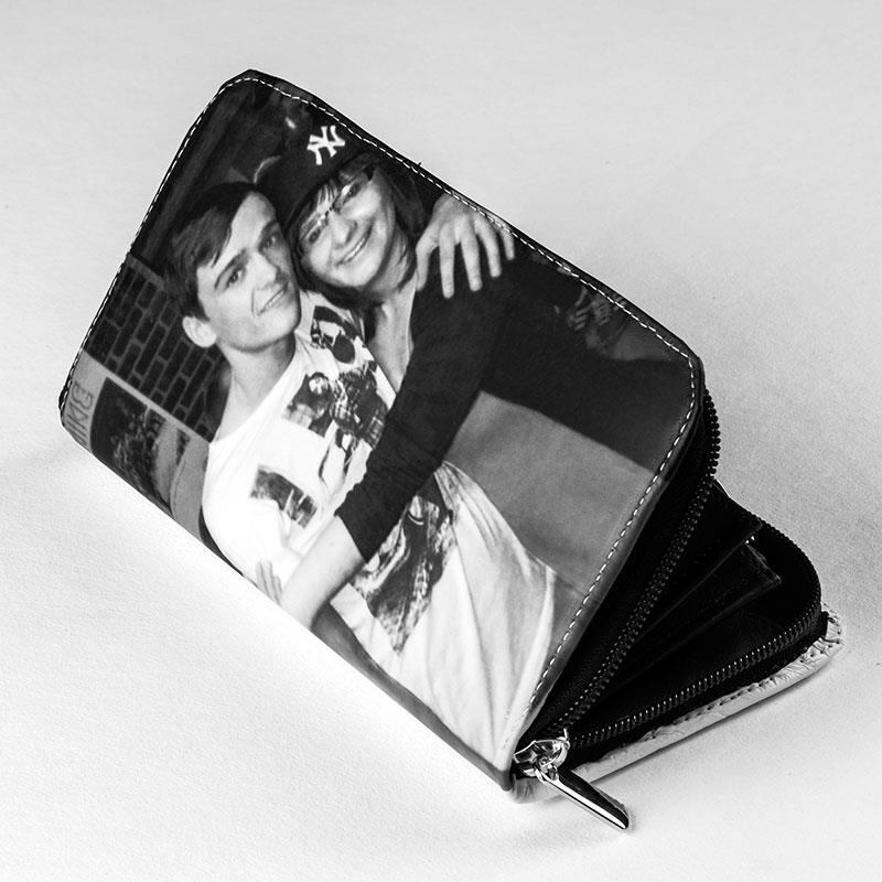 Portafoglio Da Polso Personalizzato In Pelle Con Nome E Portacarte, Regalo Di Compleanno Per